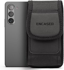 Black Ballistic Nylon Holster Clip Belt Pouch for Samsung Galaxy Z Fold 6 / 7