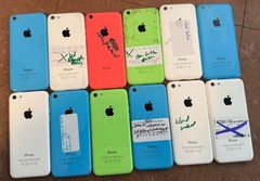 Lot of 12 Iphone A1532 5c (Unknown) Smartphone Fast Ship Parts Repair {BROKEN}
