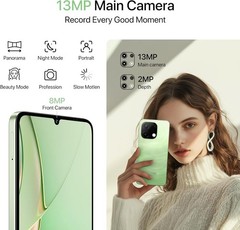 UMIDIGI G9T Unlocked Cell Phone, Dual 4G SIM, 4GB+128GB/1TB TF, Android 14 Smart