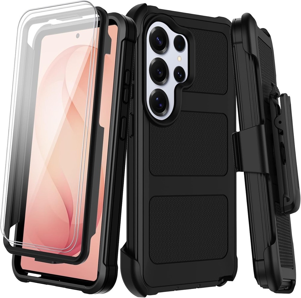Samsung Galaxy S26 Ultra Case with Belt Clip Holster, Heavy Duty Shockproof Bump