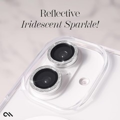 Camera Lens Protector with Aluminum Twinkle Rings for iPhone 16/16 Plus