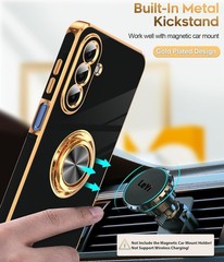 Galaxy A17-5G Phone Case: 2 Pack Tempered Glass Screen Protector and Ring Holder