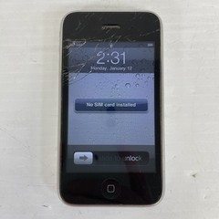 Apple iPhone 3G A1241 16GB White AT&T (GSM) Cracked Screen Parts/Repair