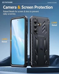 Samsung Galaxy A37 Case with Belt-Clip Holster, Kickstand, and Screen Protector