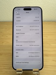 iPhone 15 Pro Max Blue 256GB Unlocked 9/10 Condition 337 Cycles 83% Battery