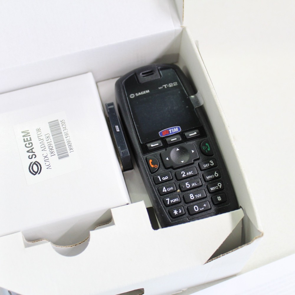 SAGEM myT-22 myX2-2 (TIM) Cellphone Black, Vintage International