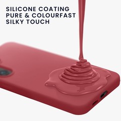 Samsung Galaxy S26 Case – TPU Silicone Phone Cover with Soft Finish – Dark Rose