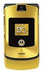 Unlocked Motorola RAZR V3i Dolce Gabbana Gold GSM Flip Bluetooth Mobile Phone