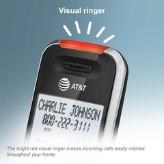 BL102-4 DECT 6.0 4-Handset Cordless Phone for Home with Answering Machine, Call