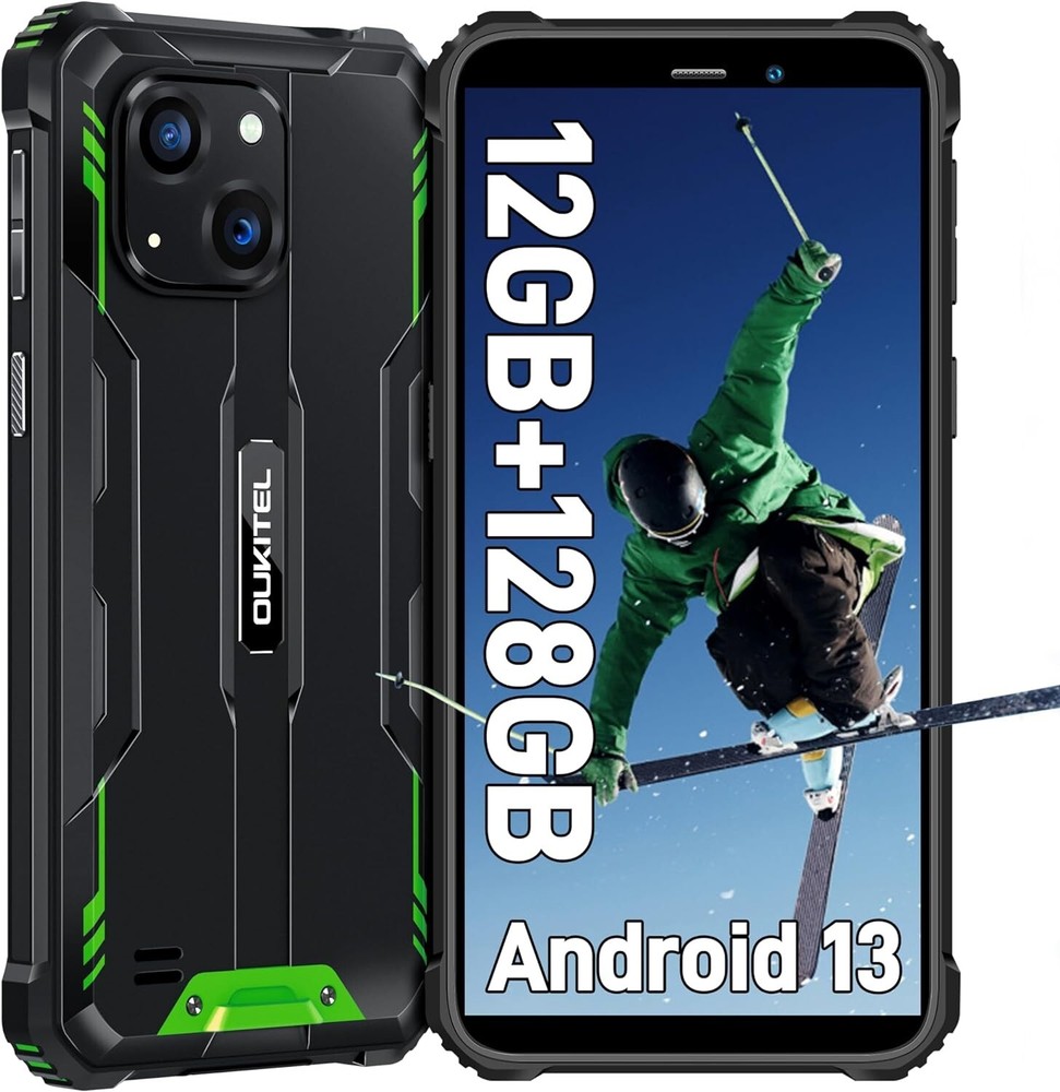 OUKITEL WP32 sim-free smartphone body 12GB RAM 128GB ROM 1TB expandable 6300mAh