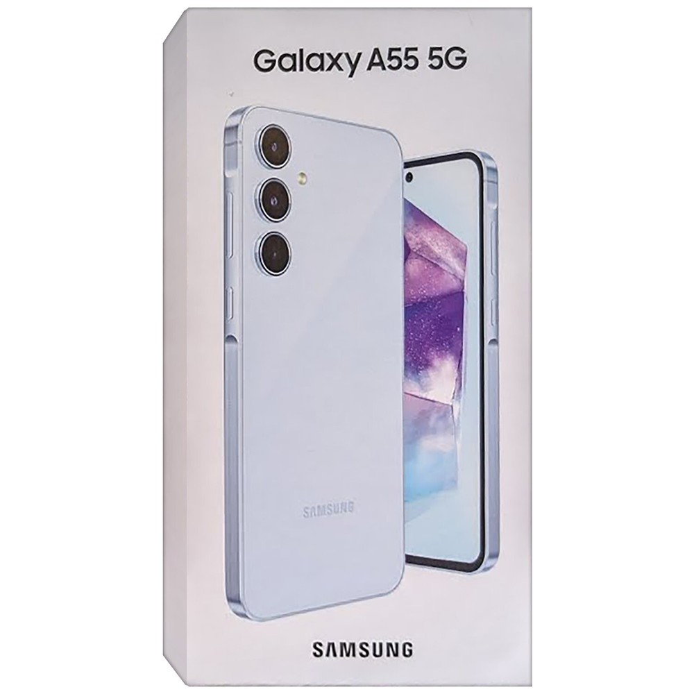 Samsung Galaxy A55 5G Awesome Iceblue 256GB + 8GB Dual-SIM Unlocked GSM NEW