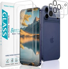 2 Pack Screen Protector for iPhone 17 Pro Max 6.9 Inch with 2 Pack Camera Lens P
