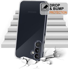 Phone Case for Samsung Galaxy A55 5G, Clear Shockproof Protective Bumper Cover