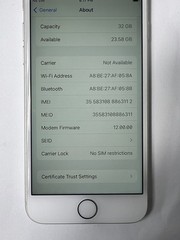 Apple iPhone 7 Silver A1660 CDMA+GSM 32GB *UNLOCKED* MNAD2LL/A iOS 15.8.7 🔋77%
