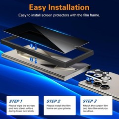 [2+2] for Samsung Galaxy S25 Ultra Privacy Screen Protector and Camera Lens Prot