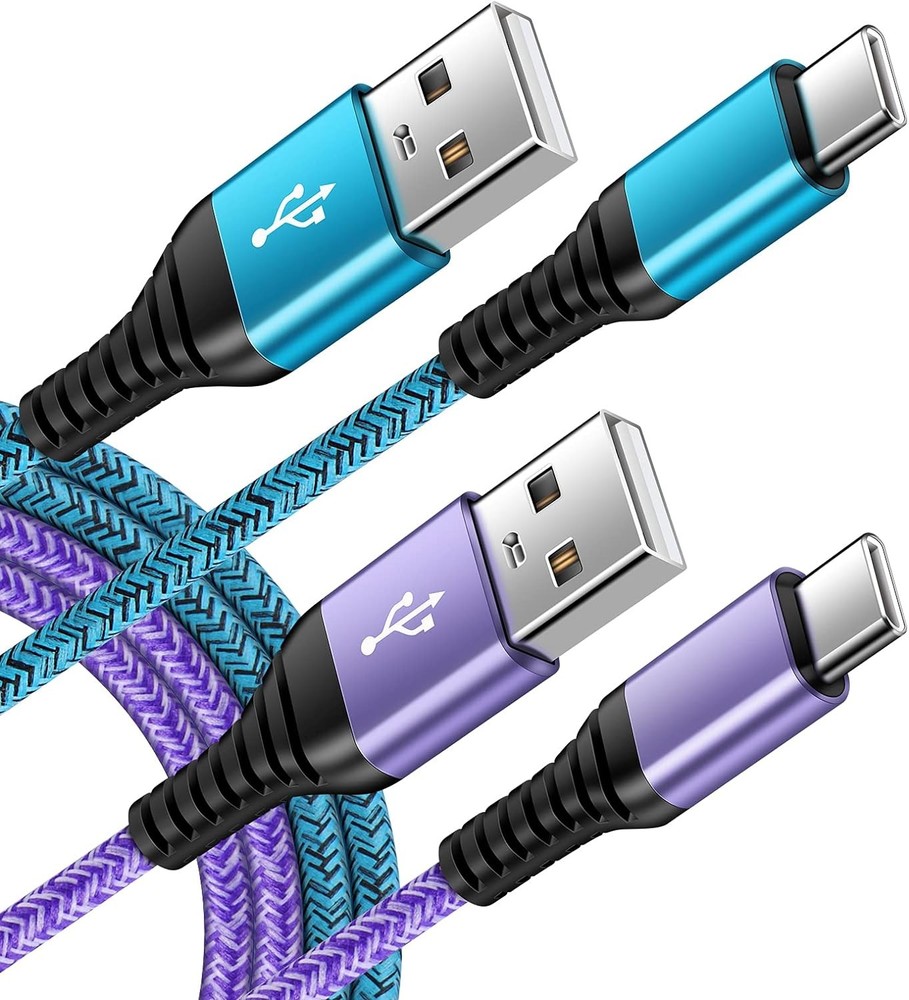 10ft USB-C Fast Charging Cable 2-Pack for Samsung Galaxy S26 S25 Edge