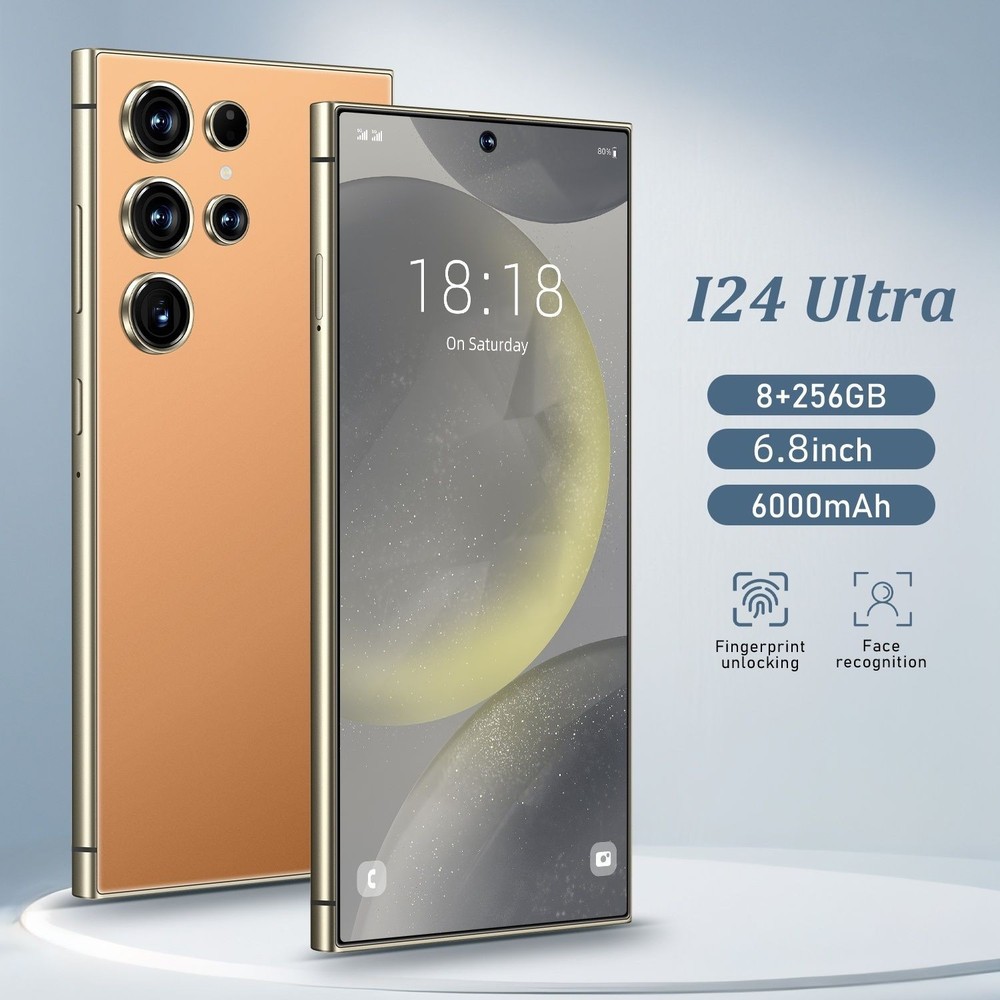 8GB+256GB I24 Ultra Android 13 Smartphone – 6.8&Prime;HD Display, 6000mAh Battery