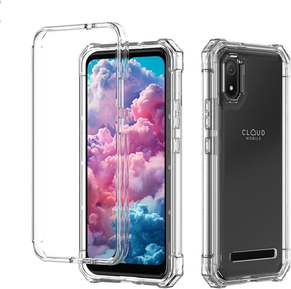 Cloud Mobile Stratus C8 – Full Cover Shockproof Protective Phone Case – Clear
