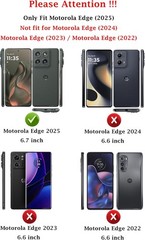 Navy Blue Protective Case for Motorola Edge 2025 with Camera Lens Cover & Screen