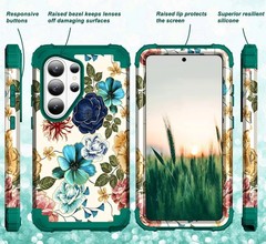 Shockproof Heavy Duty Hard Plastic+Soft Silicone Rubber Bumper Case for Galaxy S