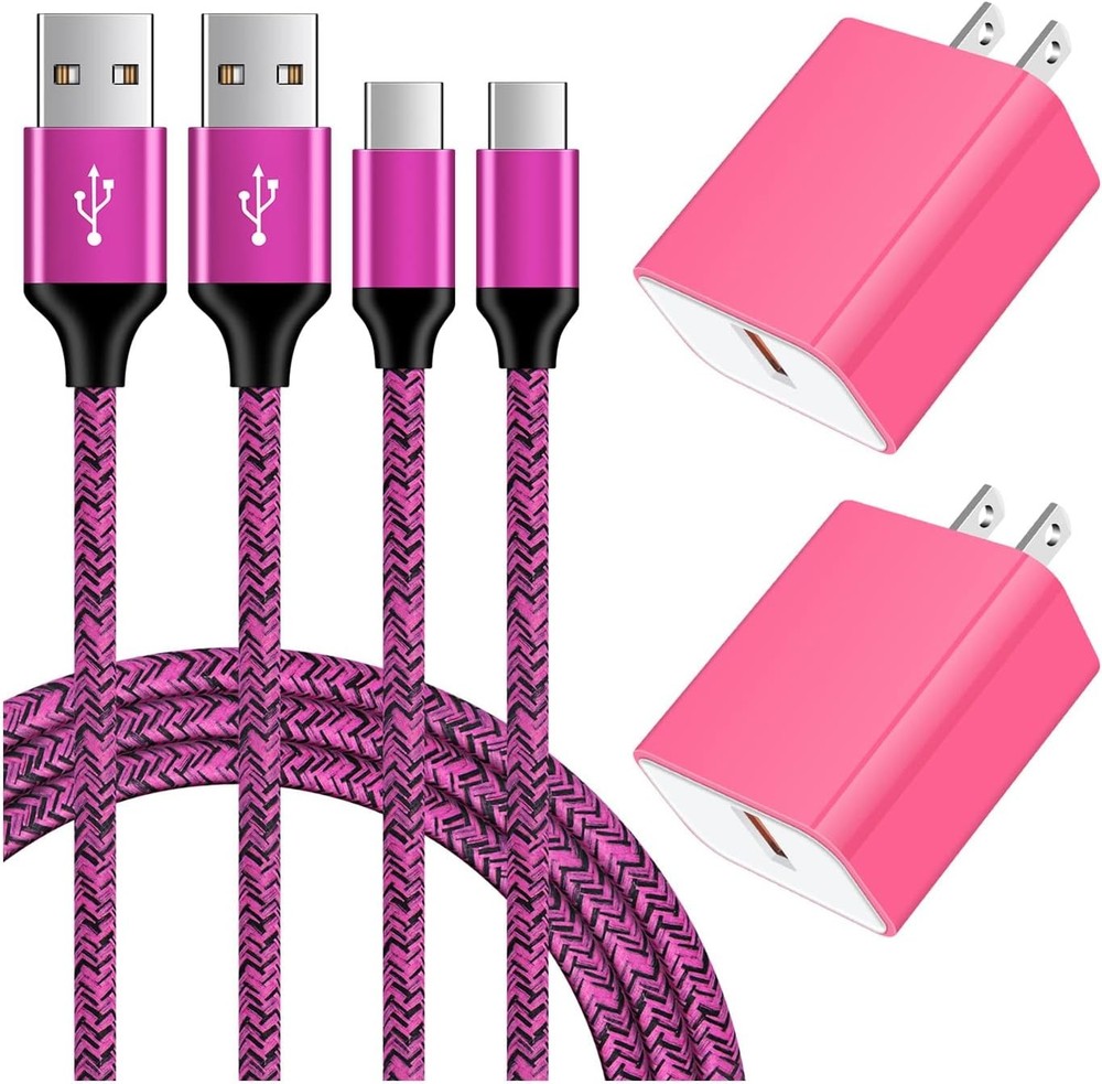 Type-C Fast Charger Adapter for Samsung Galaxy S25/S24, 6Ft Cable