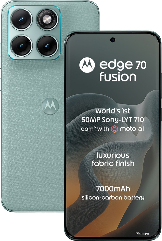 MOTOROLA Edge 70 Fusion (BLUE SURF, 12+256GB) Snapdragon® 7s Gen 4 SmartPhone.