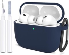 Protective Soft Silicone Cover with Keychain Cleaning Kit for Apple AirPods Pro