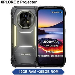 Blackview XPLORE 2 Projector 5G 4G Rugged AI Phone Android 15 Mobile 120Hz AMOLD