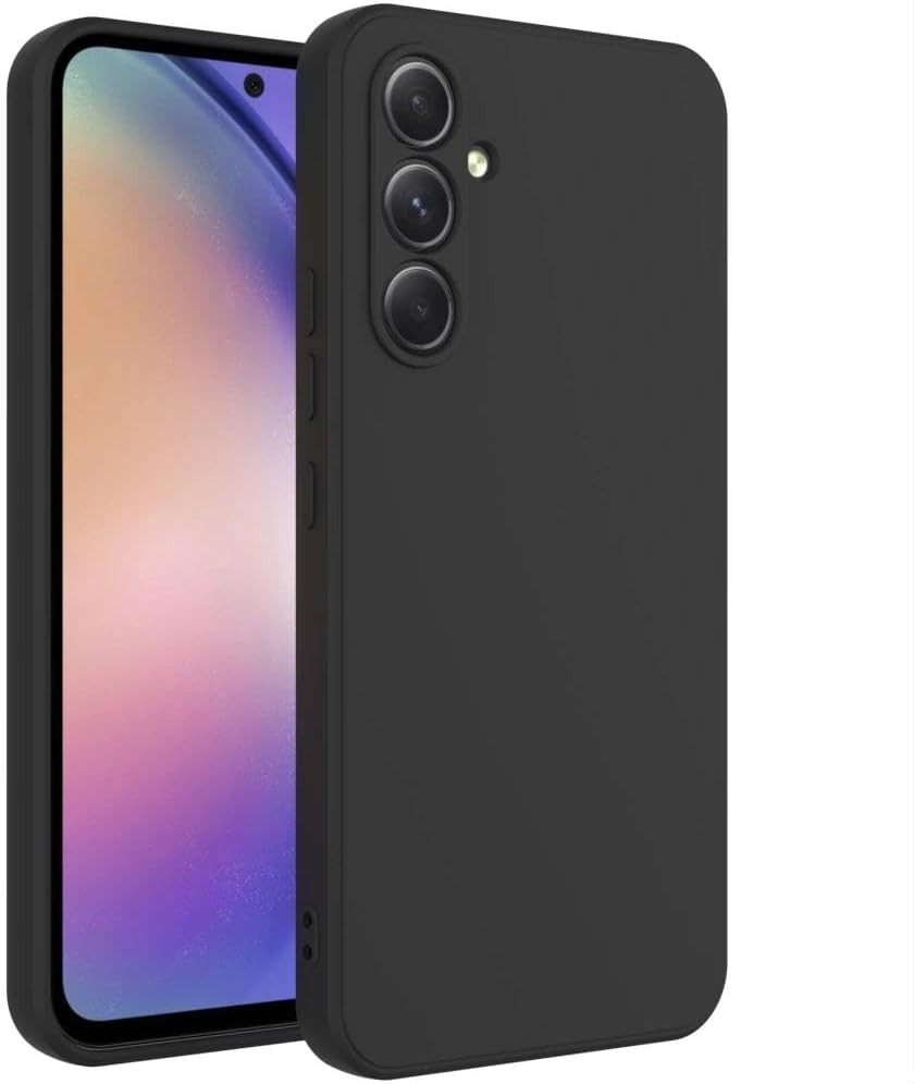 Soft TPU Slim Case for Samsung Galaxy A55 5G, Lightweight, Snug Fit, Black