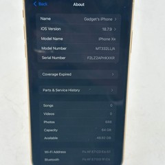 Apple iPhone XR 64GB in Yellow – Model number MT362LL/A