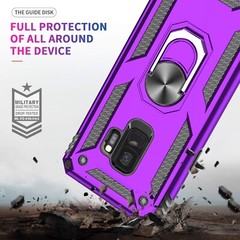 Case for Samsung Galaxy S9 Military Grade with HD Screen Protectors, Stand,Green