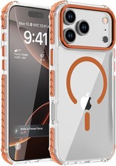 Strong Magnetic Case for iPhone 17 Pro Max 6.9-Inch Clear Slim Shockproof Cover