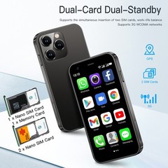 SERVO 15SE Mini Smartphone 3&Prime; Android 8.1 Dual SIM 3G WiFi GPS 2GB+16GB Small Ph