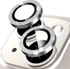 Camera Lens Protector for iPhone 14/14 Plus Bling Diamond Tempered Glass Cover