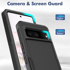 Case for Google Pixel 7 Pro 5G, Shockproof Rugged Protective Heavy Duty Cover