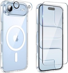 iPhone Air Case Clear, Magnetic iPhone Air Case with Screen Protector & Camera P