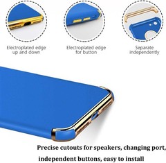 Ultra Slim Flexible Elegant Matte Cover Case for iPhone 7 Plus, Royal Blue