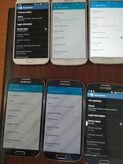 Lot of 9 Samsung Galaxy S4 16GB SCH-I545 (6pc )and SGH-M919 (2pc )and SPH-L720T
