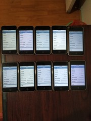 Lot of 10 Apple iPod Touch 2nd Generation 8GB A1288