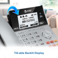 TL86103 2-Line Corded/Cordless Phone System for Small Business with Answering Ma