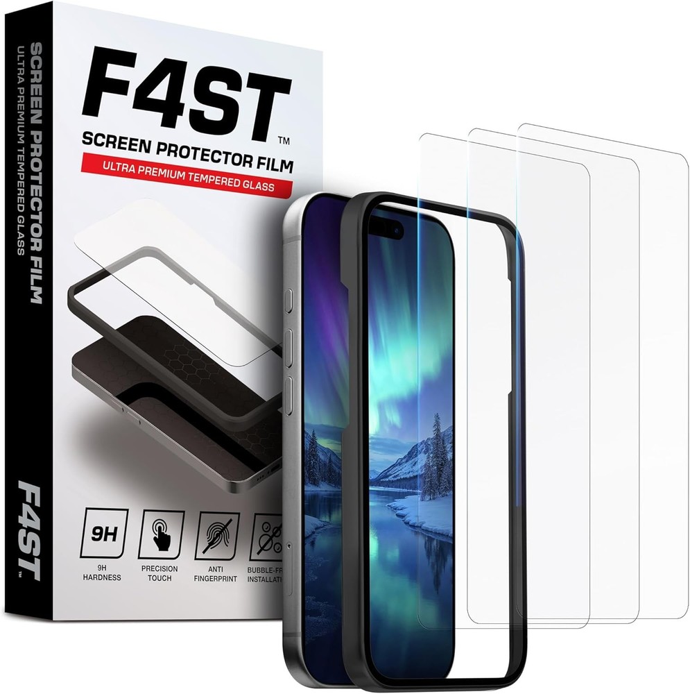 3PCS Screen Protector for iPhone Air 6.5 Inch Tempered Glass Case Friendl