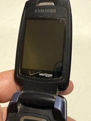 Samsung U340 Snap Verizon Blue Black Flip Cell Phone speakerphone Untested