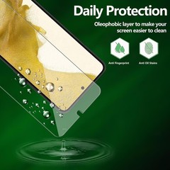2 Pack Tempered Glass Screen Protectors for Samsung Galaxy S22, 6.1&Prime;, Case Frien
