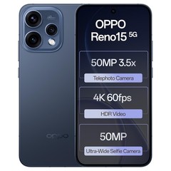 Oppo Reno15 5G (Blue, 8GB RAM 256GB Storage) 7 Gen 4 Processor Global Version.