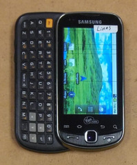 Samsung Intercept SPH-M910 – Gray ( Virgin Mobile ) Android Smartphone – READ