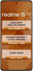 realme 15(Silver, 256GB) (12 GB RAM) Mediatek Dimensity 7300+ 5G Global version