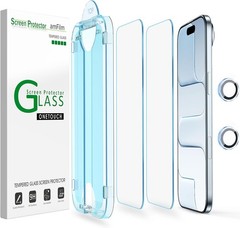 Screen Protector & Camera Lens Protector for iPhone Air 17 6.5 Inch Bubble Free