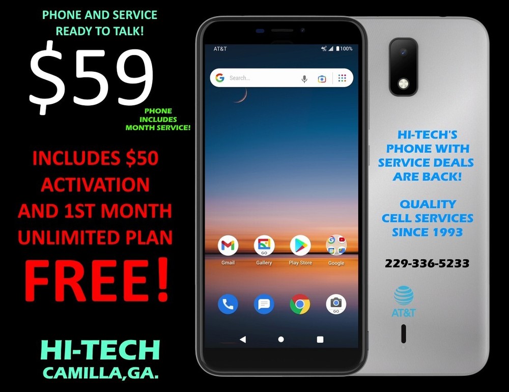 Calypso2 SMARTPHONE 😎 WITH $50 SERVICE INCLUDED ✅ H2O UNLIMITED PLAN ✅