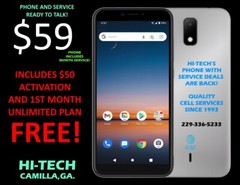 Calypso2 SMARTPHONE 😎 WITH $50 SERVICE INCLUDED ✅ H2O UNLIMITED PLAN ✅