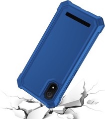 Cloud Mobile Stratus C8 Case with Screen Protector, Heavy Duty Protection Blue
